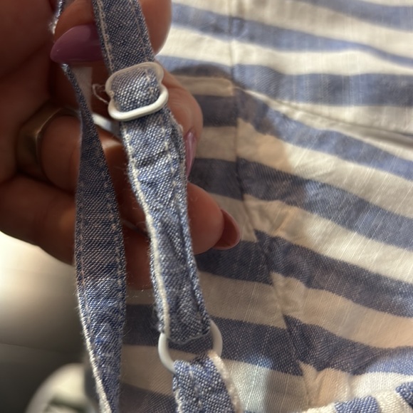 Blue and White Striped Sundress - Picture 4 of 4